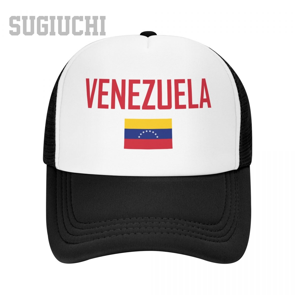 ユニセックス メッシュ キャップ 帽子 ベネズエラの国旗とフ - Trucker Cap Mesh のレビューと価格