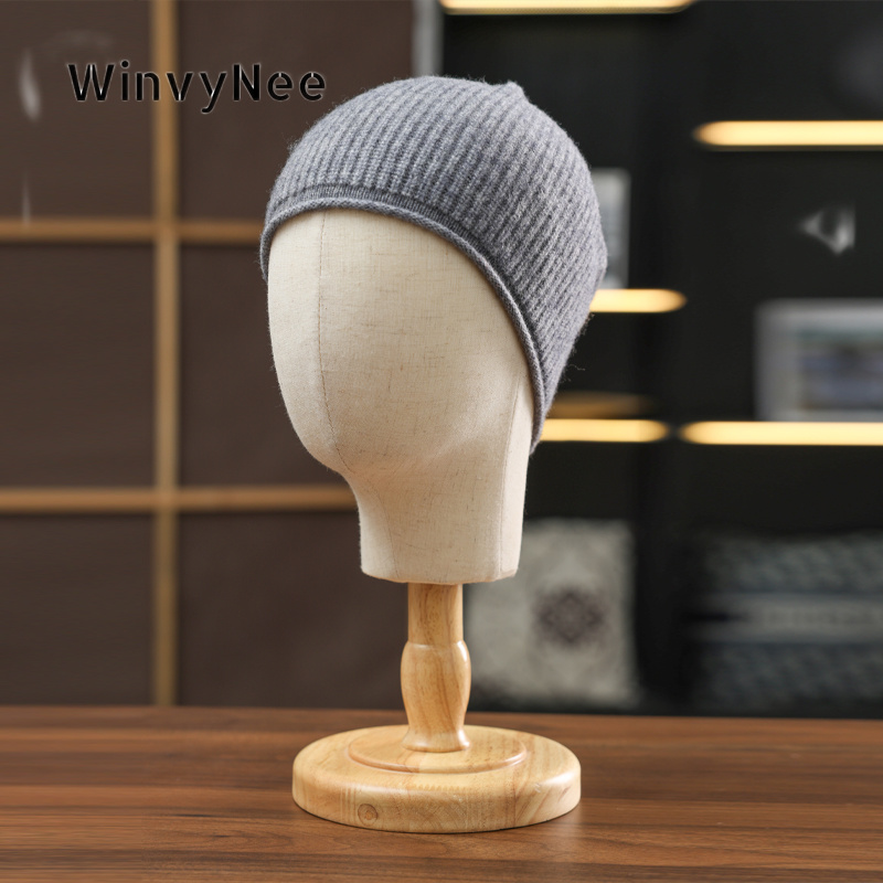 WinvyNee レディース 無地 カフ付き ロールエッジ  - Beanie Cuffed Knit のレビューと価格