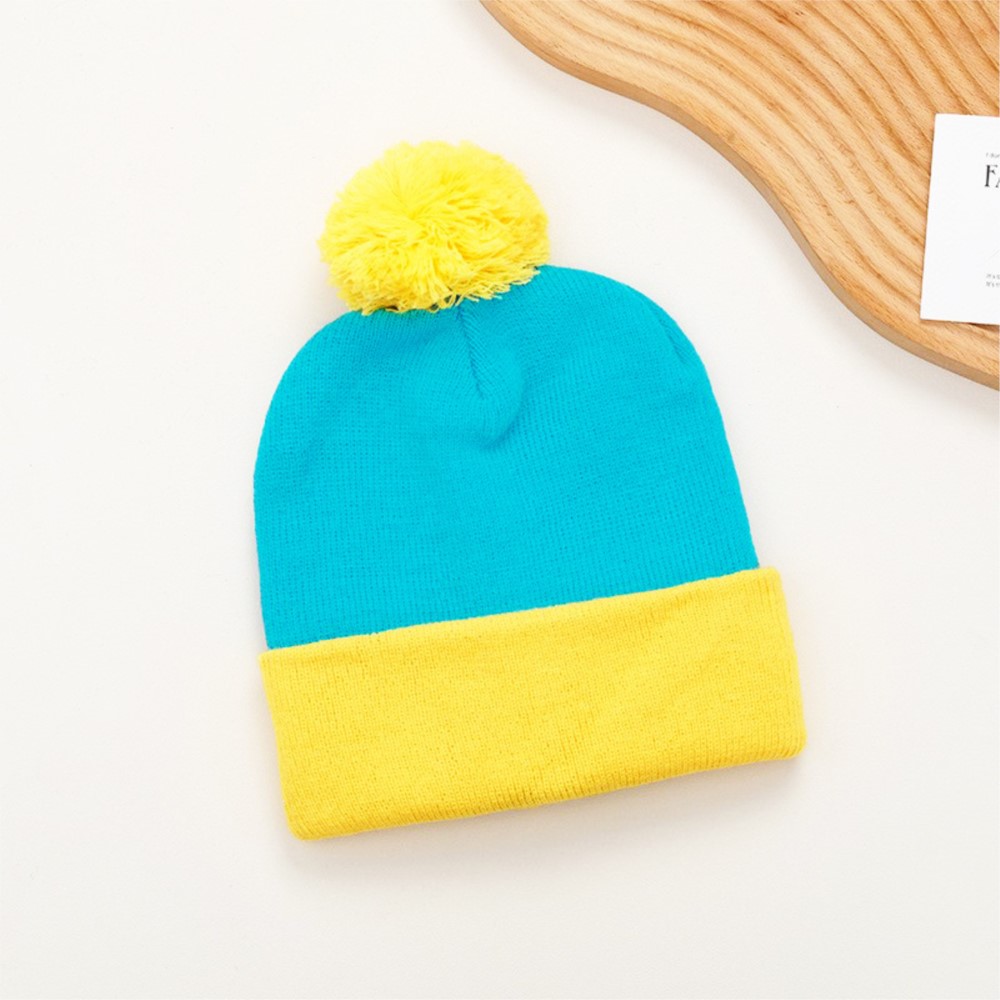 厚手のニット素材を使用した冬用アクセサリー。ポンポン付きのニ - Beanie Cuffed Knit のレビューと価格